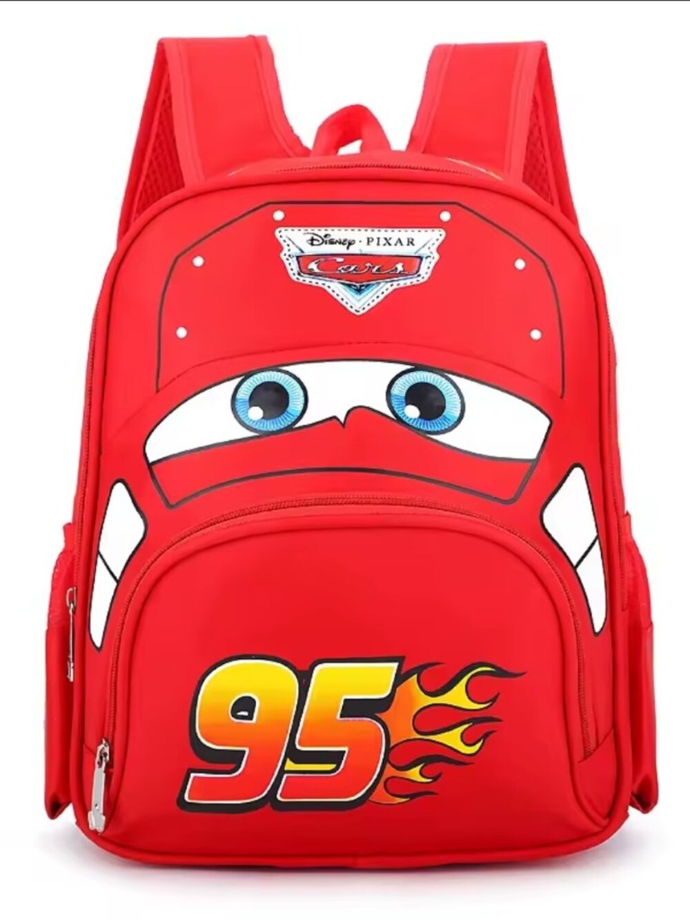 Lightning McQueen Car Backpack Red 95 Racing Kids School Bag